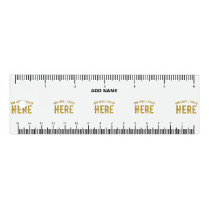 STYLISH MODERN CUSTOMIZABLE WHITE VERIFIED BRANDED RULER