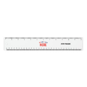 STYLISH MODERN CUSTOMIZABLE WHITE VERIFIED BRANDED RULER