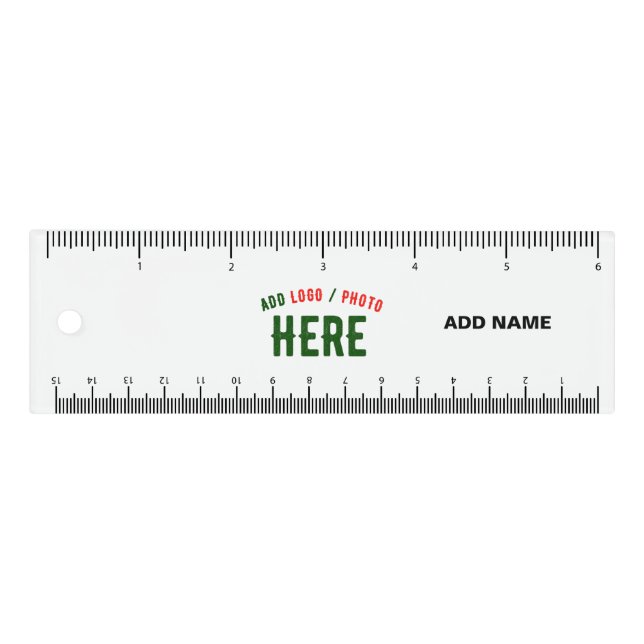 STYLISH MODERN CUSTOMIZABLE WHITE VERIFIED BRANDED RULER (Front)