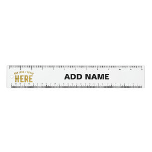 STYLISH MODERN CUSTOMIZABLE WHITE VERIFIED BRANDED RULER