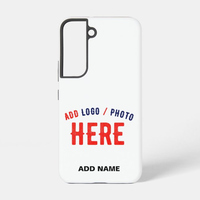 STYLISH MODERN CUSTOMIZABLE WHITE VERIFIED BRANDED SAMSUNG GALAXY CASE (Back)