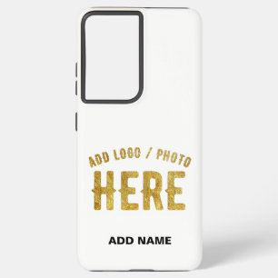 STYLISH MODERN CUSTOMIZABLE WHITE VERIFIED BRANDED SAMSUNG GALAXY S21 ULTRA CASE