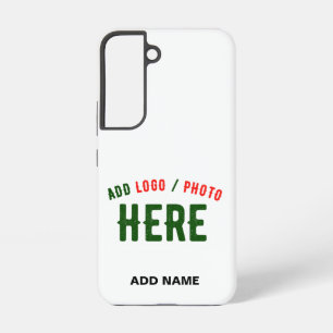 STYLISH MODERN CUSTOMIZABLE WHITE VERIFIED BRANDED SAMSUNG GALAXY S22 CASE