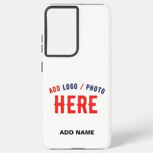 STYLISH MODERN CUSTOMIZABLE WHITE VERIFIED BRANDED SAMSUNG GALAXY S21 ULTRA CASE