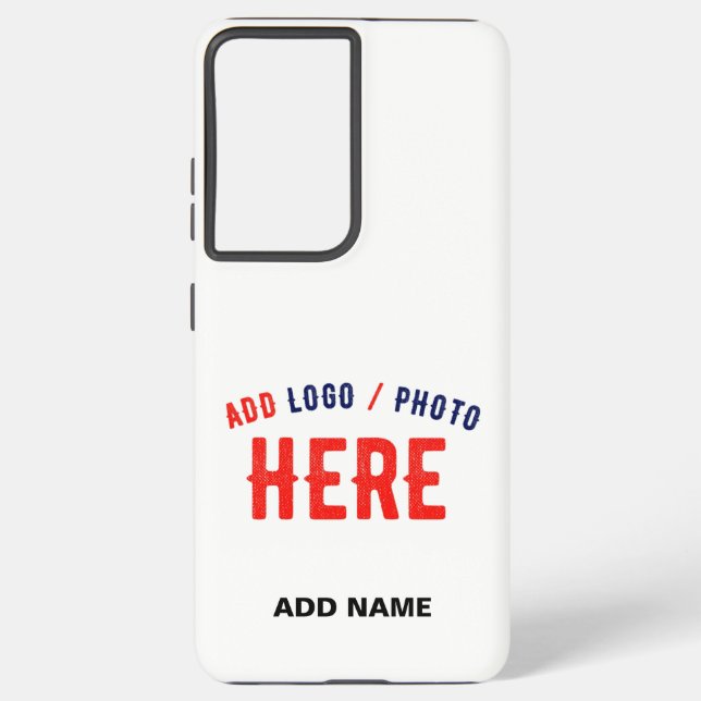 STYLISH MODERN CUSTOMIZABLE WHITE VERIFIED BRANDED SAMSUNG GALAXY CASE (Back)