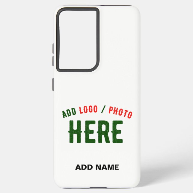 STYLISH MODERN CUSTOMIZABLE WHITE VERIFIED BRANDED SAMSUNG GALAXY CASE (Back)