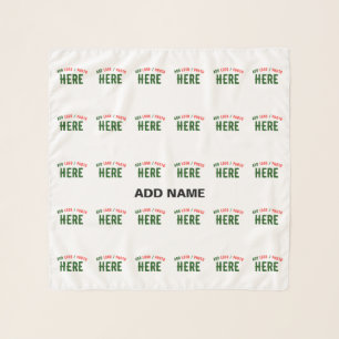 STYLISH MODERN CUSTOMIZABLE WHITE VERIFIED BRANDED SCARF