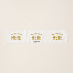 STYLISH MODERN CUSTOMIZABLE WHITE VERIFIED BRANDED SCARF