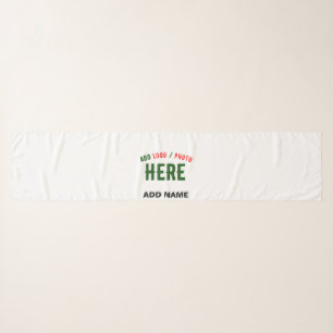 STYLISH MODERN CUSTOMIZABLE WHITE VERIFIED BRANDED SCARF