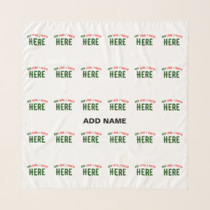 STYLISH MODERN CUSTOMIZABLE WHITE VERIFIED BRANDED SCARF