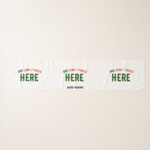 STYLISH MODERN CUSTOMIZABLE WHITE VERIFIED BRANDED SCARF