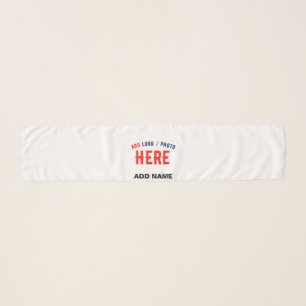 STYLISH MODERN CUSTOMIZABLE WHITE VERIFIED BRANDED SCARF