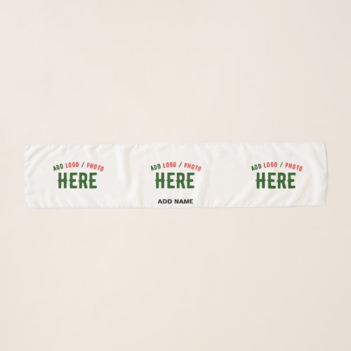 STYLISH MODERN CUSTOMIZABLE WHITE VERIFIED BRANDED SCARF