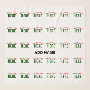 STYLISH MODERN CUSTOMIZABLE WHITE VERIFIED BRANDED SCARF