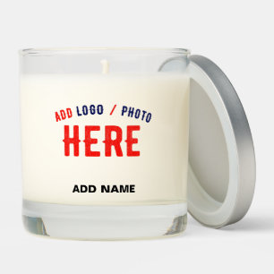 STYLISH MODERN CUSTOMIZABLE WHITE VERIFIED BRANDED SCENTED CANDLE