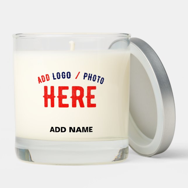 STYLISH MODERN CUSTOMIZABLE WHITE VERIFIED BRANDED SCENTED CANDLE (Lid)