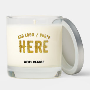 STYLISH MODERN CUSTOMIZABLE WHITE VERIFIED BRANDED SCENTED CANDLE