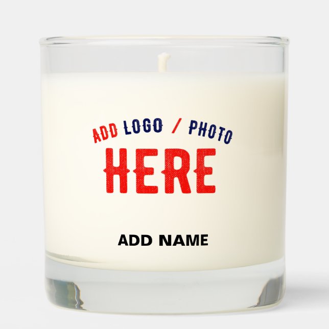 STYLISH MODERN CUSTOMIZABLE WHITE VERIFIED BRANDED SCENTED CANDLE (Front)