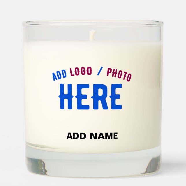 STYLISH MODERN CUSTOMIZABLE WHITE VERIFIED BRANDED SCENTED CANDLE (Front)