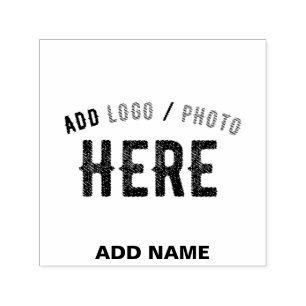 STYLISH MODERN CUSTOMIZABLE WHITE VERIFIED BRANDED SELF-INKING STAMP