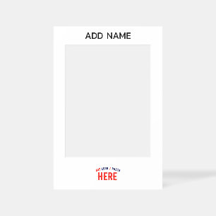 STYLISH MODERN CUSTOMIZABLE WHITE VERIFIED BRANDED SELFIE FRAME