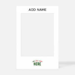 STYLISH MODERN CUSTOMIZABLE WHITE VERIFIED BRANDED SELFIE FRAME