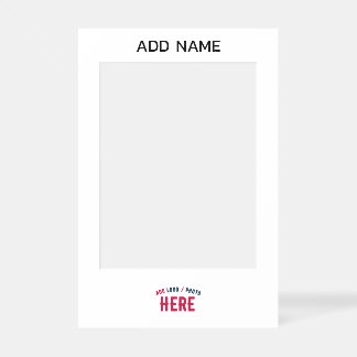 STYLISH MODERN CUSTOMIZABLE WHITE VERIFIED BRANDED SELFIE FRAME