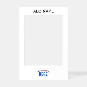 STYLISH MODERN CUSTOMIZABLE WHITE VERIFIED BRANDED SELFIE FRAME
