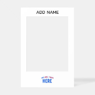 STYLISH MODERN CUSTOMIZABLE WHITE VERIFIED BRANDED SELFIE FRAME
