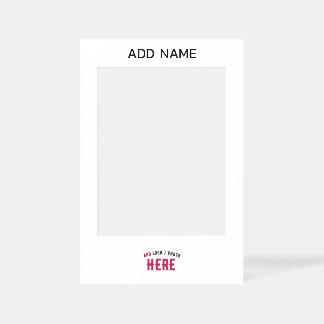 STYLISH MODERN CUSTOMIZABLE WHITE VERIFIED BRANDED SELFIE FRAME