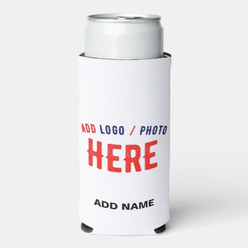 STYLISH MODERN CUSTOMIZABLE WHITE VERIFIED BRANDED SELTZER CAN COOLER