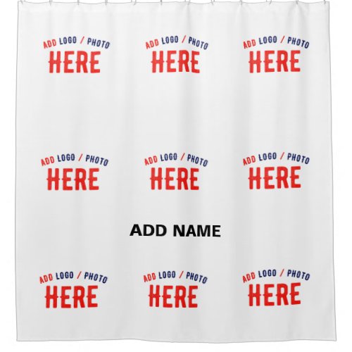 STYLISH MODERN CUSTOMIZABLE WHITE VERIFIED BRANDED SHOWER CURTAIN