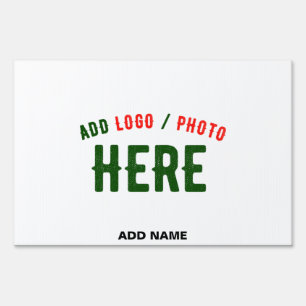 STYLISH MODERN CUSTOMIZABLE WHITE VERIFIED BRANDED SIGN