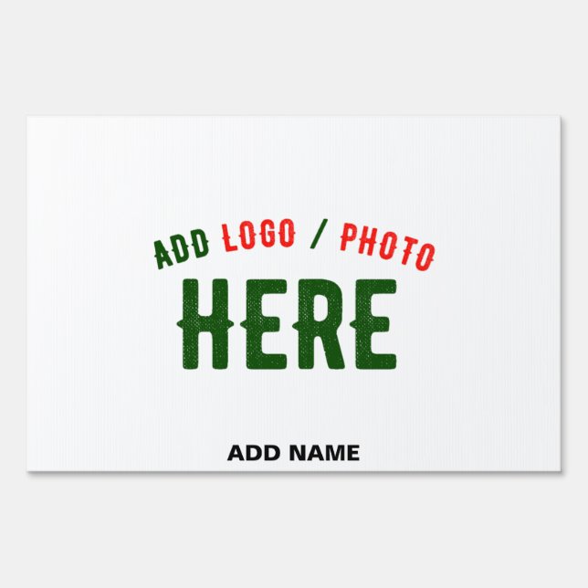 STYLISH MODERN CUSTOMIZABLE WHITE VERIFIED BRANDED SIGN (Front)