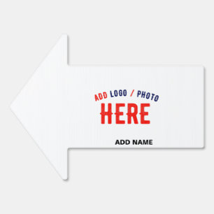 STYLISH MODERN CUSTOMIZABLE WHITE VERIFIED BRANDED SIGN