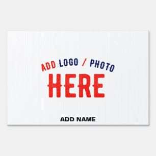 STYLISH MODERN CUSTOMIZABLE WHITE VERIFIED BRANDED SIGN
