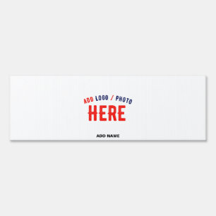STYLISH MODERN CUSTOMIZABLE WHITE VERIFIED BRANDED SIGN