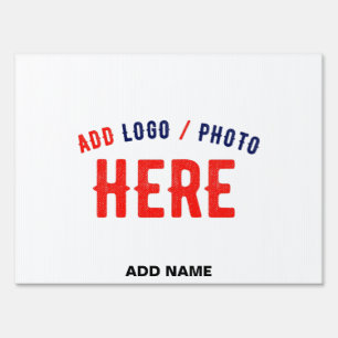 STYLISH MODERN CUSTOMIZABLE WHITE VERIFIED BRANDED SIGN