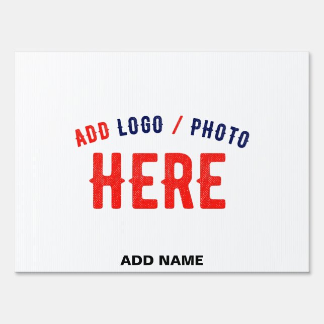 STYLISH MODERN CUSTOMIZABLE WHITE VERIFIED BRANDED SIGN (Front)