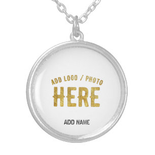 STYLISH MODERN CUSTOMIZABLE WHITE VERIFIED BRANDED SILVER PLATED NECKLACE
