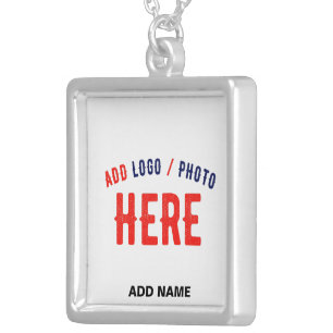 STYLISH MODERN CUSTOMIZABLE WHITE VERIFIED BRANDED SILVER PLATED NECKLACE