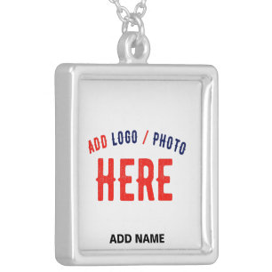 STYLISH MODERN CUSTOMIZABLE WHITE VERIFIED BRANDED SILVER PLATED NECKLACE
