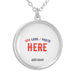 STYLISH MODERN CUSTOMIZABLE WHITE VERIFIED BRANDED SILVER PLATED NECKLACE