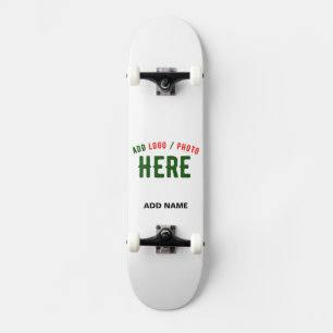 STYLISH MODERN CUSTOMIZABLE WHITE VERIFIED BRANDED SKATEBOARD