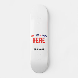 STYLISH MODERN CUSTOMIZABLE WHITE VERIFIED BRANDED SKATEBOARD