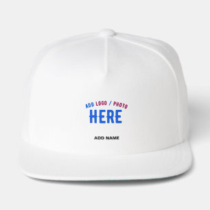 STYLISH MODERN CUSTOMIZABLE WHITE VERIFIED BRANDED SNAP BACK HAT