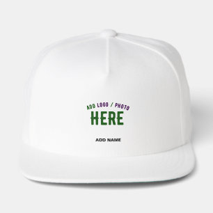STYLISH MODERN CUSTOMIZABLE WHITE VERIFIED BRANDED SNAP BACK HAT