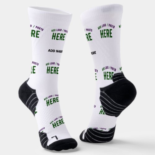 STYLISH MODERN CUSTOMIZABLE WHITE VERIFIED BRANDED SOCKS