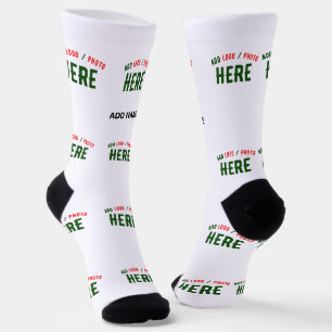 STYLISH MODERN CUSTOMIZABLE WHITE VERIFIED BRANDED SOCKS