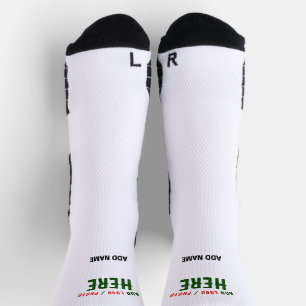 STYLISH MODERN CUSTOMIZABLE WHITE VERIFIED BRANDED SOCKS